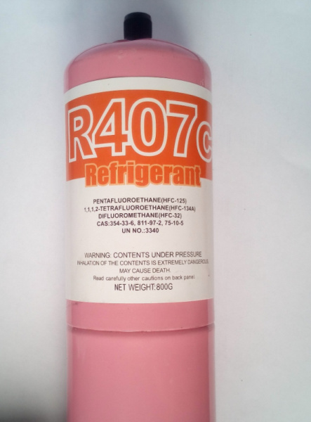 Фреон R-407С с клапаном (0,8кг) 